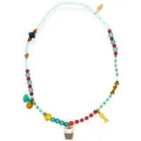 Djeco Halskette Mia, (Coton, Métal, Perles acryliques)