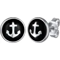 KUZZOI Boucles d'oreilles noir / argent