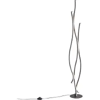 QAZQA Lampadaire design noir LED incluse et dimmable - Ying
