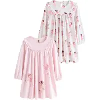 Next Chemise de nuit nude / marron / rose / blanc