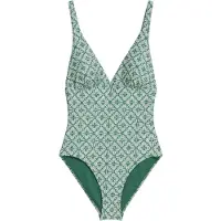 Marc O'Polo Maillot de bain ' Geo Capsule ' vert / blanc