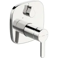 Hansa HANSADESIGNO Style Mitigeur de bain et douche, encastré, avec clapet anti-retour, chromé