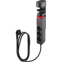 IOIO 41211 SL 3000 3-fach Tischsteckdose 1,5 m schwarz mit USB-Buchse