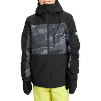 Quiksilver - Veste de ski/snowboard - Side Hit Printed Youth Jacket Camostrokes True Black - Taille Enfant 8 ans - Noir