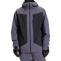Quiksilver - Veste de ski/snowboard stretch en PrimaLoft Silver Active - Ultralight Stretch 20k Jacket Graystone pour Homme - Taille M - Gris