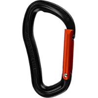 Wild Country - Mousqueton - Electron Straight Gate Black/Orange - Noir