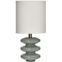 House Doctor Lampe de table Step bleu clair/blanc cassé