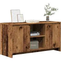 vidaXL Armoire TV imitation vieux bois 102x37,5x52,5 cm Matériau dérivé du bois