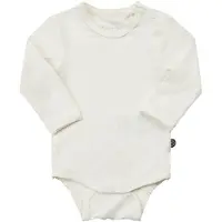 Minymo Body m/l - Bambou - Blanc - - 1 an (80) - Body M/L