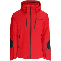 Spyder - Veste de ski imperméable et chaude en Primaloft - Alyeska Jacket Red pour Homme en Nylon - Taille XL - Rouge