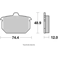 Vesrah Plaquette De Frein Pour Moto Harley Davidson 1340 Fxst 1984 À 1986 Ar Neuf