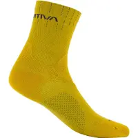 La Sportiva - Chaussettes de trail/running - Swift Trail Socks Black Yellow pour Homme - Taille 38-40 - Jaune