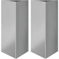 vidaXL Jardinières 2 pcs triangulaire 40x40x75 cm acier galvanisé