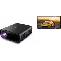 Philips NeoPix 320 Projecteur LED Full HD - Inclusief 100 inch scherm - Wi-Fi - Bluetooth - Touche de (Full HD), Projecteur, Noir