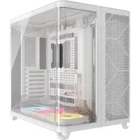 Corsair CC-9011321-WW Geh Midi AIR 5400 LX-R LINK Tempered Glass White