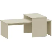 En.casa Set de 2 tables 'Sotapim' rectangulaires sable