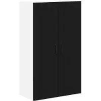 vidaXL Armoire murale LUCCA noire 60 x 31 x 100 cm en aggloméré