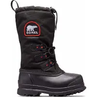 Sorel - Bottes de neige chaudes, imperméables et résistantes - Glacier XT W Black Red Quartz pour Femme - Taille 38 - Noir