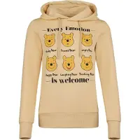 Winnie L'Ourson Sweat-shirt à capuche Disney de - Every Emotion Is Welcome - S - XL - pour Femme - beige - Taille S