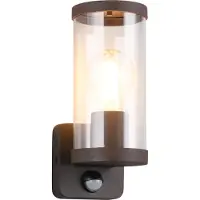 REALITY IMPORT Applique d'extérieur marron avec détecteur de mouvement E27 28W BONITO RL