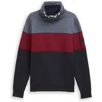 Tom Tailor Sweat-shirt bleu nuit / bleu chiné / bordeaux