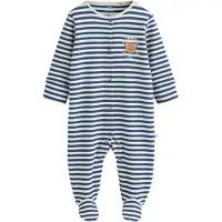 Next Pyjama bleu marine / marron / blanc