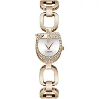 GUESS Montre à affichage analogique 'Gia' or rose / argent