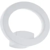 Eglo Applique murale extérieure LED Emollio forme annulaire blanche indirecte IP44