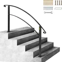 Vevor Rampe d'Escalier pour 5 Marches Extérieures