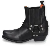 Dockers by Gerli Herren Biker Leder Stiefelette Braun und Schwarz 170102