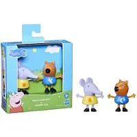 Pipsa Possu Toys Les meilleurs amis de Peppa, Emily Elephant et Freddy Fox, paquet de 2 jouets prιscolaires ΰ l'ιchelle de 3 pouces