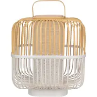 Forestier Lampe de Table , Bamboo Square M, Blanc, Salon / séjour, Bambou, Design