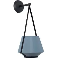 Forestier Applique Murale , Carrie XS, dimmable, Bleu, Salon / séjour, Tissu / textile, Design