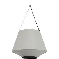 Forestier Suspension , Carrie M, dimmable, Gris, Salon / séjour, Tissu / textile, Design