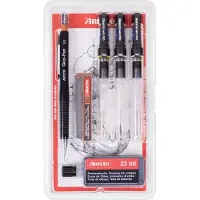 Aristo Stylo à encre mg1 Pro College, lot de 3, 6 pièces, épaisseurs 0,25/0,5/0,7 mm