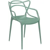 Kartell Masters Chaise Sage Green | 2 chairs