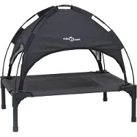 vidaXL Lit pour chien noir 62 x 48 x 61 cm en acier