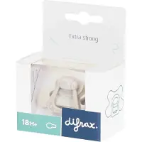 Difrax Sucette 18M+ Natural Fit – Extra Forte pour Bébé Dès 18 Mois - Gris-Agathe 1 pc(s) Sucette(S)