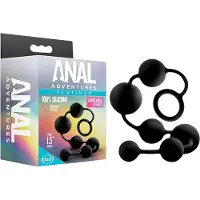 Blush Novelties L - plug anal perlé - silicone noir