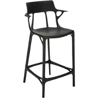 Kartell A.I. Tabouret Recyclé H 65 cm | Black