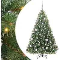 vidaXL Sapin de Noël artificiel avec 300 LED Vert 180 cm PE et PVC