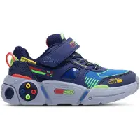 SKECHERS Game Kicks: Gametronix 2.0 Klittenband Laag - Blauw - Maat 35
