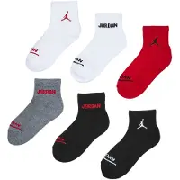 Jordan Chaussettes gris / rouge / noir / blanc