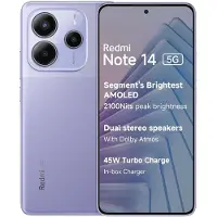 Xiaomi O2 Redmi Note 14 5G, 16,9 cm (6,67"), 2400 x 1080 pixels, 8 Go, 256 Go, 108 MP, Lavande, Violet