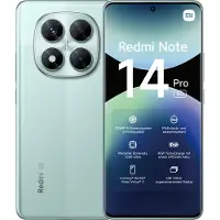 Xiaomi Redmi Note 14 Pro 5G, 16.9 cm (6.67"), 2712 x 1220 Pixel, 8 Go, 256 Go, 200 MP, Grün