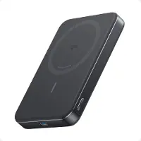 Anker MagGo Slim Batterie Externe Sans Fil avec MagSafe et Qi2 10 000 mAh avec Charge Rapide Noir