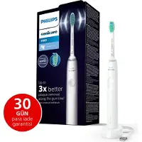 Philips 3100 series HX3671/13 Brosse à dents sonique électrique - Blanc, Adulte, Brosse à dents sonique, Blanc, Blanc, Batterie, Batterie intégrée