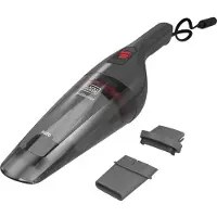 Black & Decker Aspirateur à Main pour Voiture BLACK+DECKER NVB12AV-XJ Avec 2 Accessoires, Branchement Allume-cigare