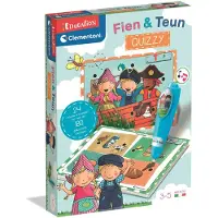Clementoni Jeu éducatif « Fien et Teun Quizzy » avec stylo électronique