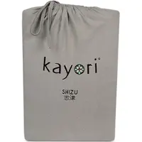 Kayori Drap-Housse Kayori Shizu Taupe (Jersey)-1-persoons (90/100 x 200/210/220 cm)